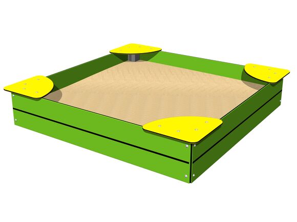 Pískoviště se sedáky 1,5x1,5 m PIP1515LY