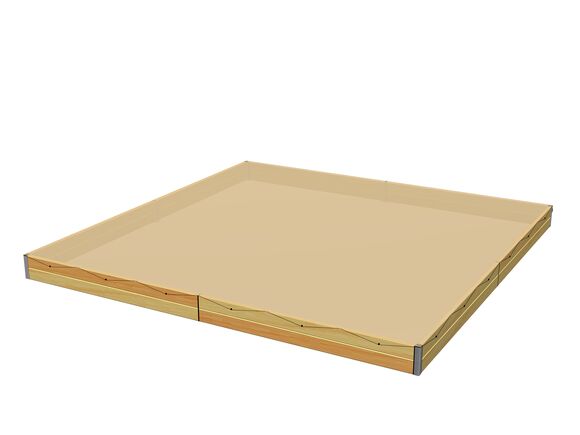 Plachta na zakrytí pískoviště 4x4 m PZ442D