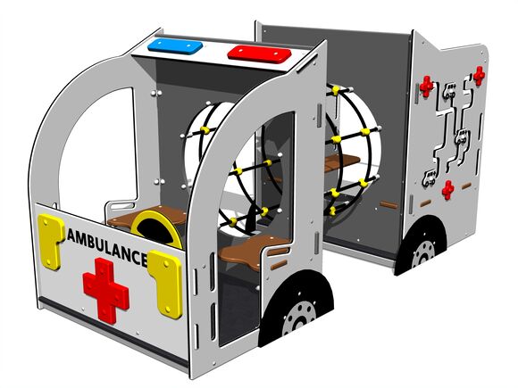 Průlezka s lanovým tunelem - Ambulance PP104K - celokovový