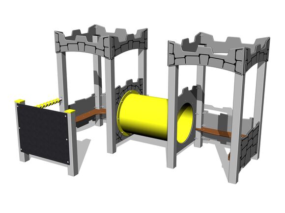 Průlezka - Domeček DO350KS - stříbrná