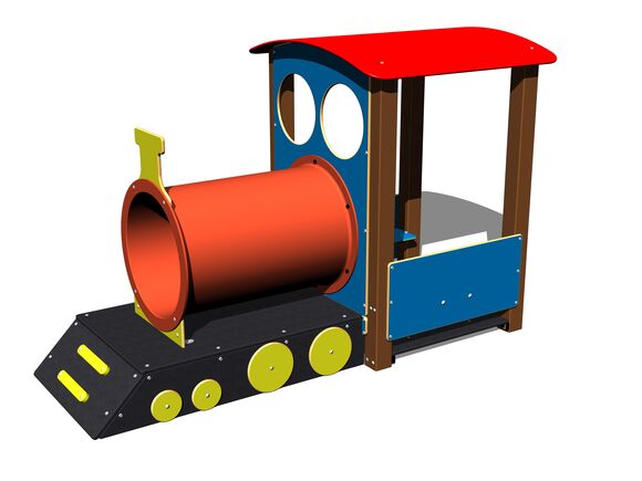 Průlezka - Mašinka MA200KW - hnědá