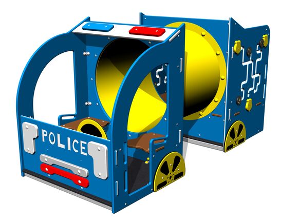 Průlezka s prolézacím tunelem - Policejní auto PP111K - celokovový