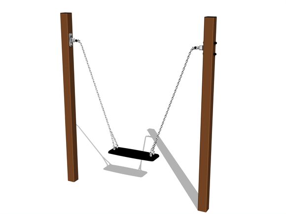 Řetězová houpačka MINI - hnědá (v.p. 1,0 m)