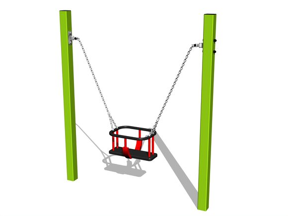 Řetězová houpačka MINI - limetková (v.p. 1,0 m)