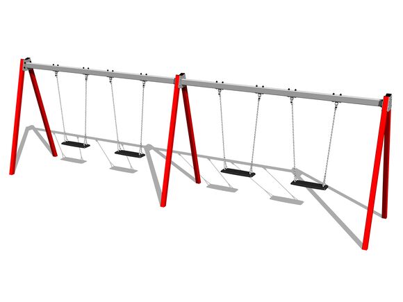 Řetězová čtyřhoupačka RH6411KR - červená (v.p. 1,0 m)