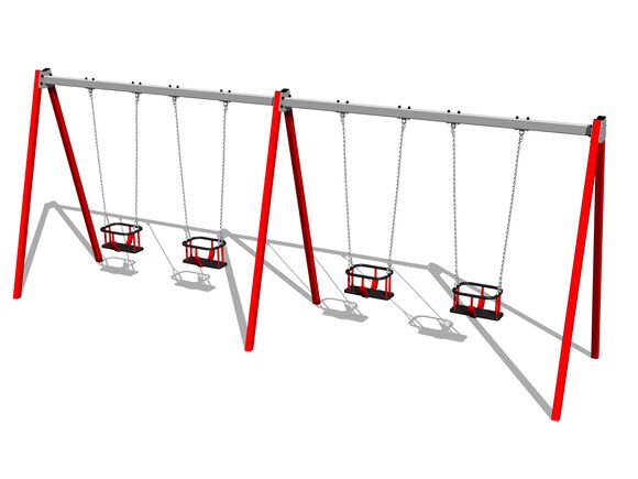 Řetězová čtyřhoupačka RH6413KR - červená (v.p. 1,5 m)