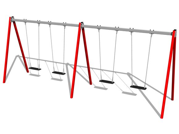 Řetězová čtyřhoupačka RH6411R - červená (v.p. 1,5 m)