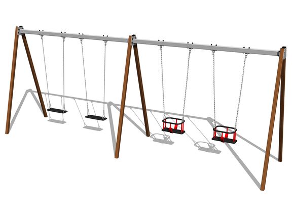 Řetězová čtyřhoupačka RH6412KW - hnědá (v.p. 1,5 m)