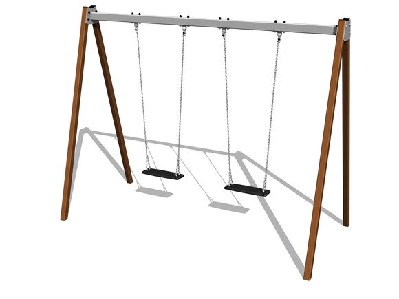 Řetězová dvojhoupačka RH6211KW - hnědá (v.p. 1,5 m)