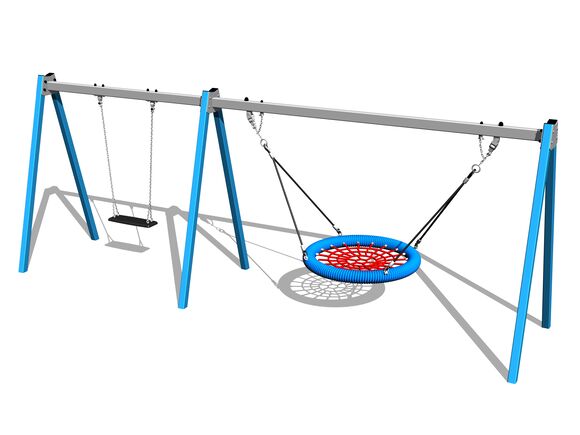 Řetězová dvojhoupačka RH6221KB - modrá (v.p. 1,0 m)