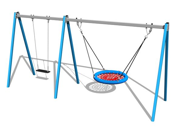 Řetězová dvojhoupačka RH6221KB - modrá (v.p. 1,5 m)