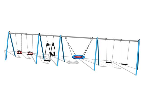Řetězová šestihoupačka (normal, baby, hnízdo a matka s dítětem) RH6621KB - modrá (v.p. 1,5 m)