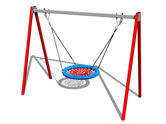 Řetězová houpačka Hnízdo RH6170KR - červená (v.p. 1,5 m)