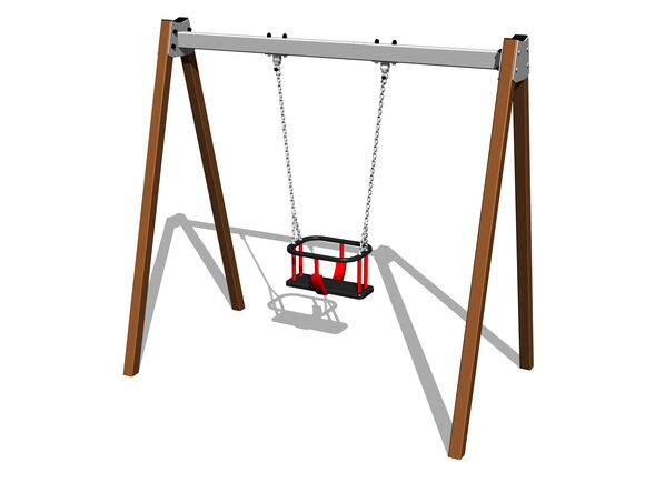 Řetězová houpačka RH6112KW - hnědá (v.p. 1,0 m)