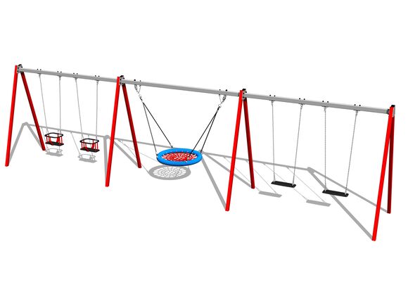 Řetězová pětihoupačka RH6521KR - červená (v.p. 1,5 m)