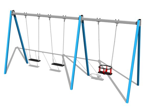 Řetězová trojhoupačka RH6312KB - modrá (v.p. 1,5 m)
