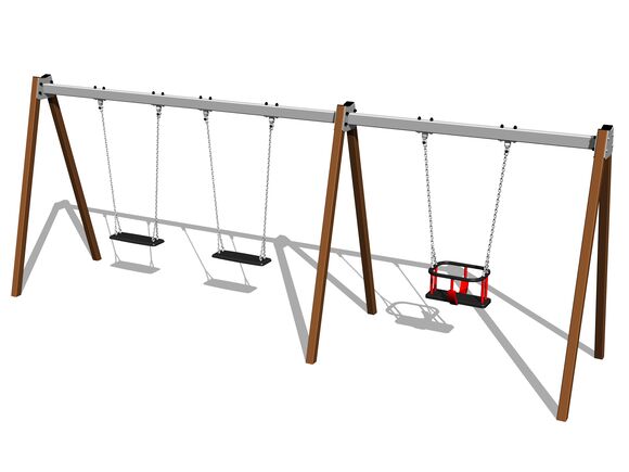 Řetězová trojhoupačka RH6312KW - hnědá (v.p. 1,0 m)