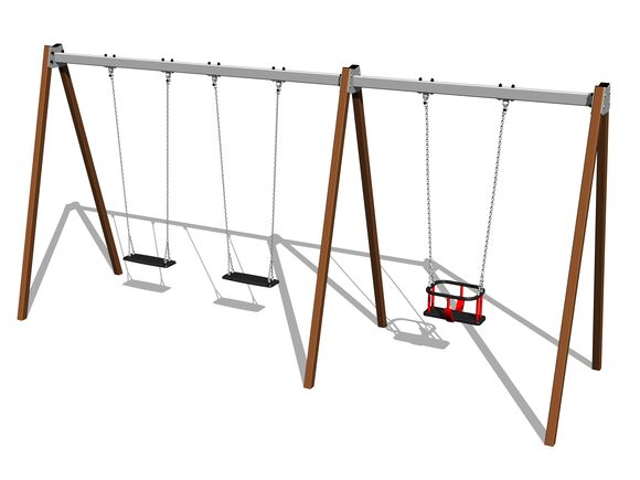 Řetězová trojhoupačka RH6312KW - hnědá (v.p. 1,5 m)