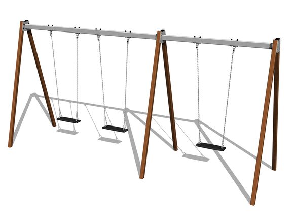 Řetězová trojhoupačka RH6311KW - hnědá (v.p. 1,5 m)