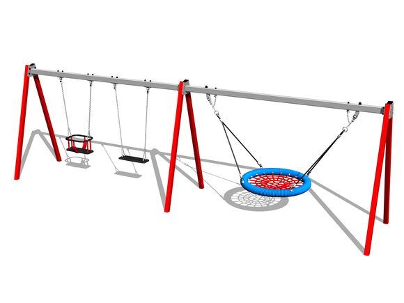 Řetězová trojhoupačka RH6322KR - červená (v.p. 1,0 m)