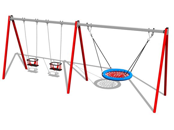 Řetězová trojhoupačka RH6323KR - červená (v.p. 1,5 m)