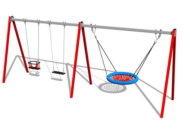 Řetězová trojhoupačka RH6322KR - červená (v.p. 1,5 m)