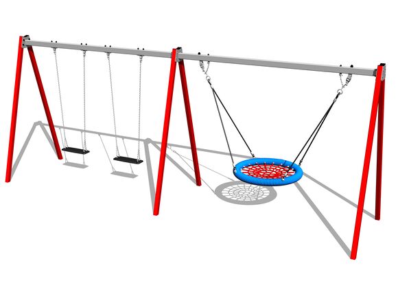 Řetězová trojhoupačka RH6321KR - červená (v.p. 1,5 m)