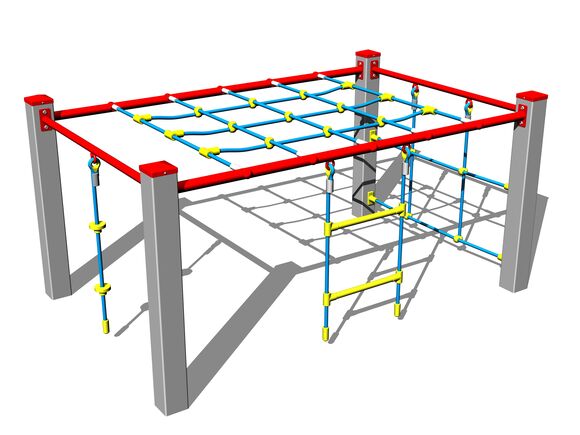 Šplhací sestava SS8410KS - stříbrná