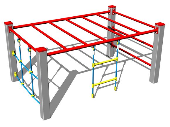 Šplhací sestava SS8411KS - stříbrná
