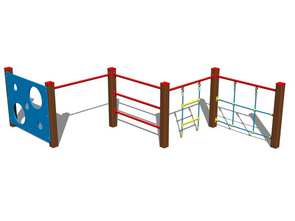 Šplhací sestava SS8505KW - hnědá