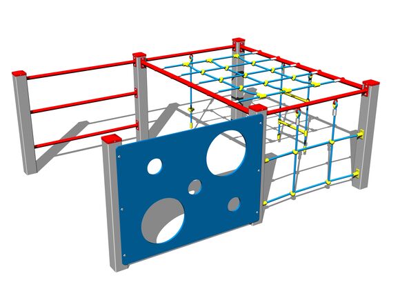 Šplhací sestava SS8606KS - stříbrná