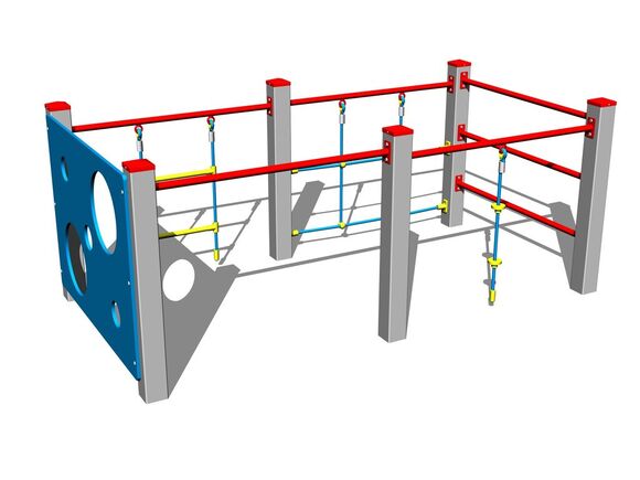 Šplhací sestava SS8609KS - stříbrná