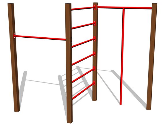 Šplhací sestava SS8301KW - hnědá