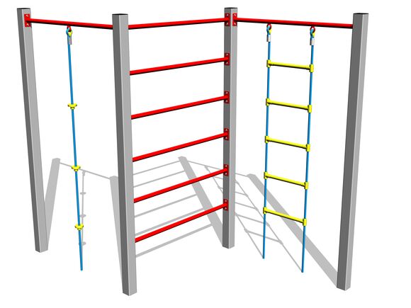 Šplhací sestava SS8303KS - stříbrná