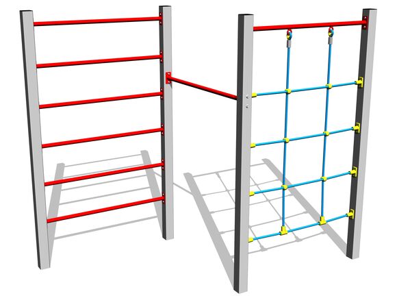 Šplhací sestava SS8304KS - stříbrná