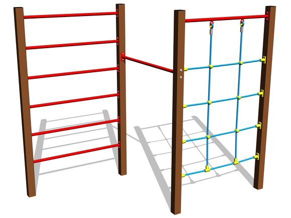 Šplhací sestava SS8304KW - hnědá