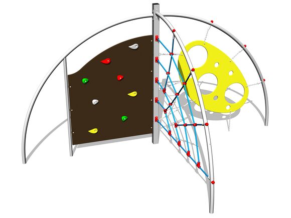 Šplhací sestava SS8309KS - stříbrná