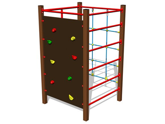 Šplhací sestava SS8409KW - hnědá