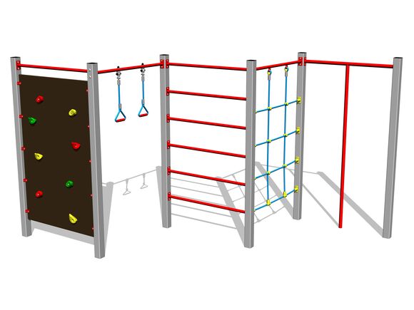 Šplhací sestava SS8501KS - stříbrná