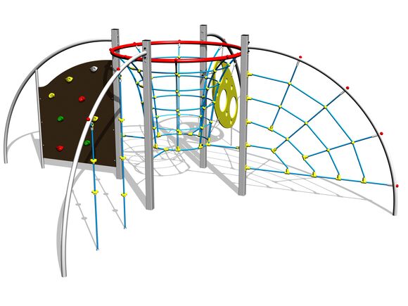 Šplhací sestava SS8502KS - stříbrná