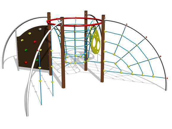 Šplhací sestava SS8502KW - hnědá