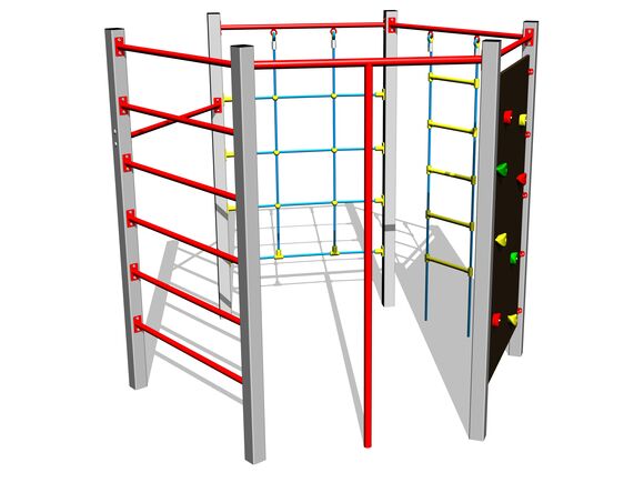 Šplhací sestava SS8603KS - stříbrná