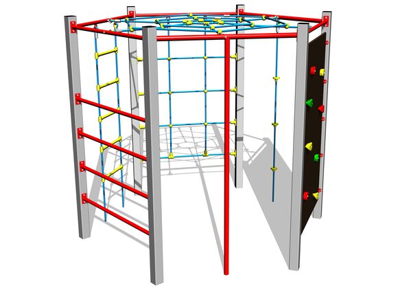 Šplhací sestava SS8604KS - stříbrná