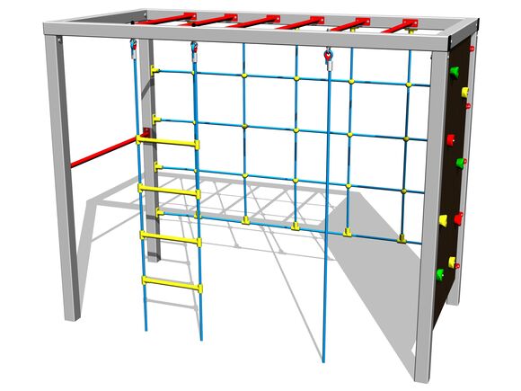 Šplhací sestava SS8608KS - stříbrná