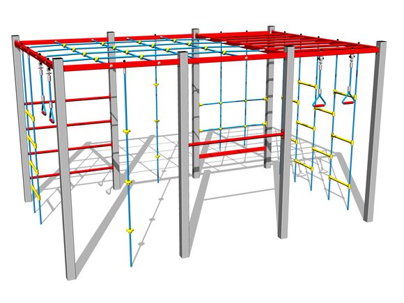 Šplhací sestava - stříbrná