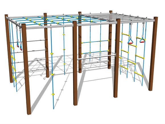 Šplhací sestava - hnědá