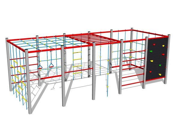 Šplhací sestava - stříbrná