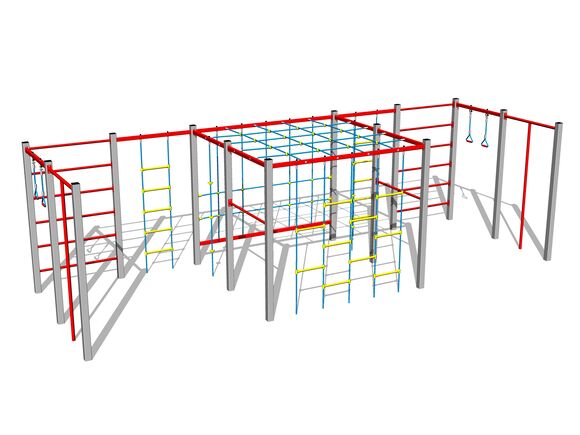 Šplhací sestava - stříbrná