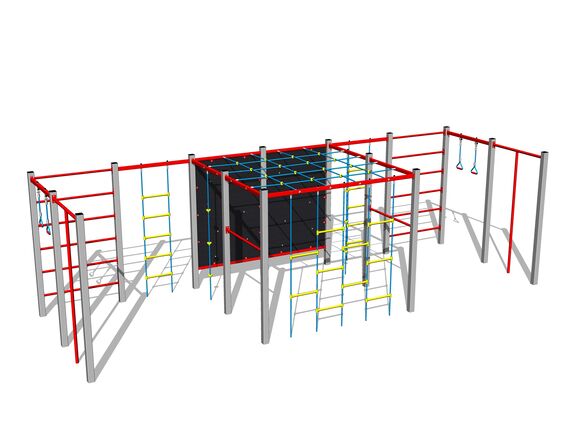 Šplhací sestava - stříbrná