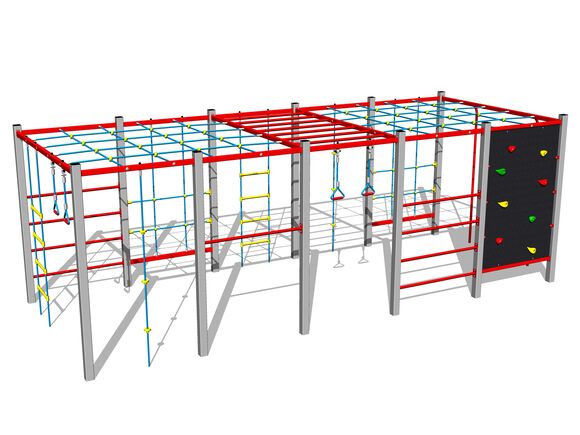 Šplhací sestava - stříbrná